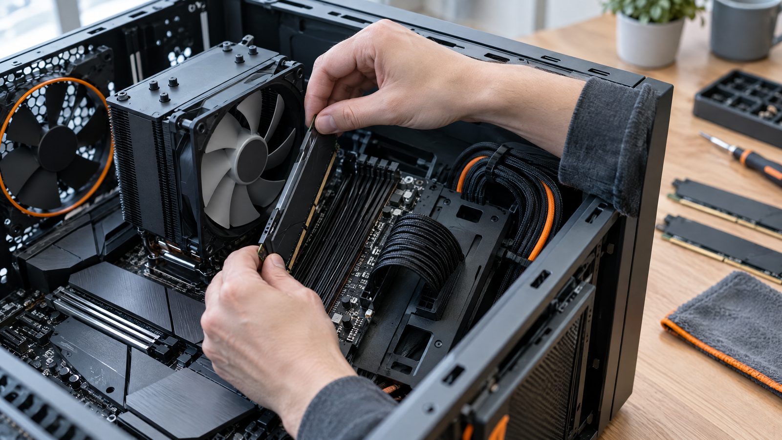 Installazione di un modulo di memoria RAM su una scheda madre